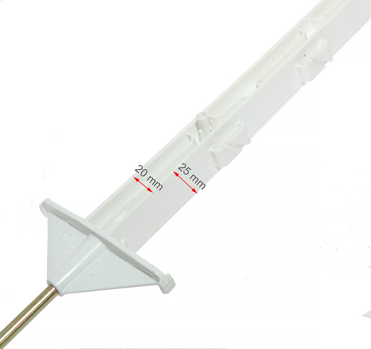 Palik polipropylenowy - wzmocniony - dwie stopki - 105 cm