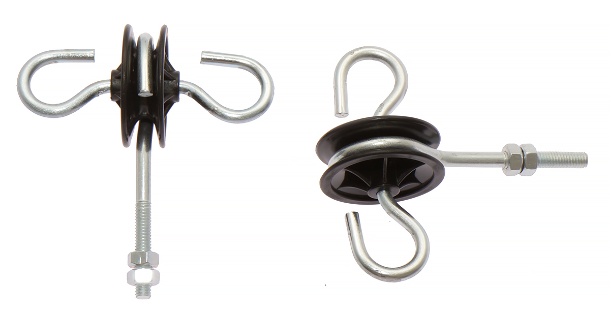 Izolator bramowy dwustronny do słupków metalowych gwint M6