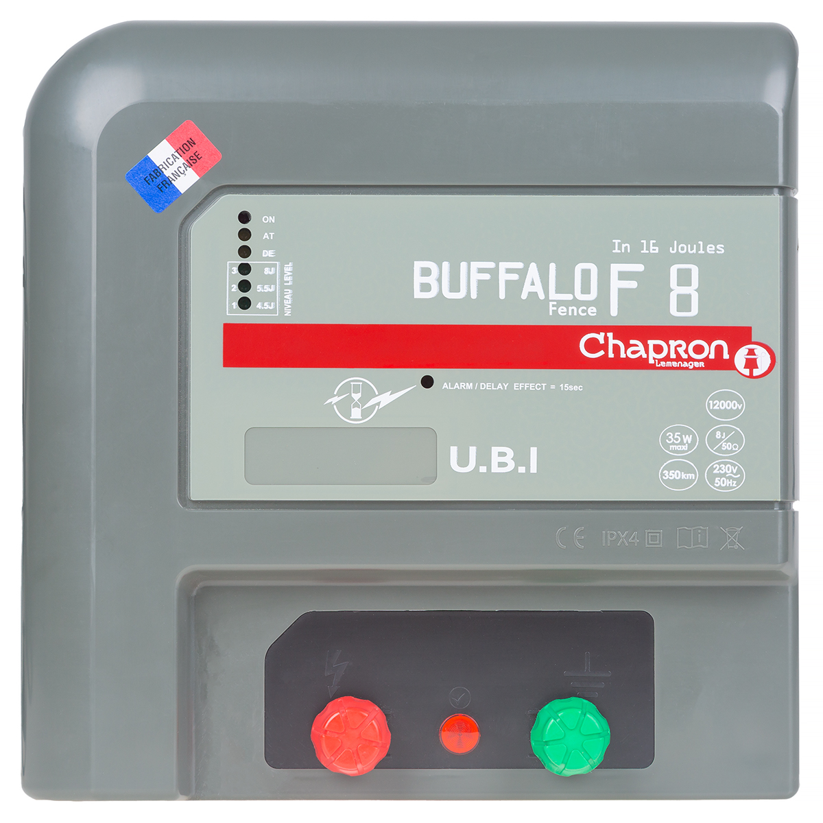 Potężny elektryzator sieciowy Chapron Buffalo F8 na dziki, bydło mięsne i długie ogrodzenia