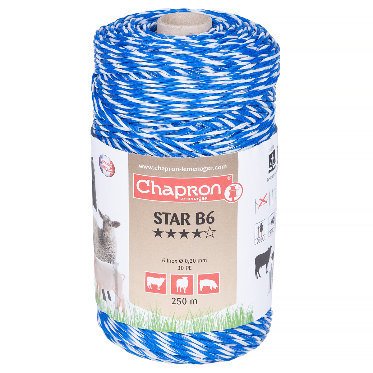 Plecionka niebieska Star B6 w rolce 250 m super jakość