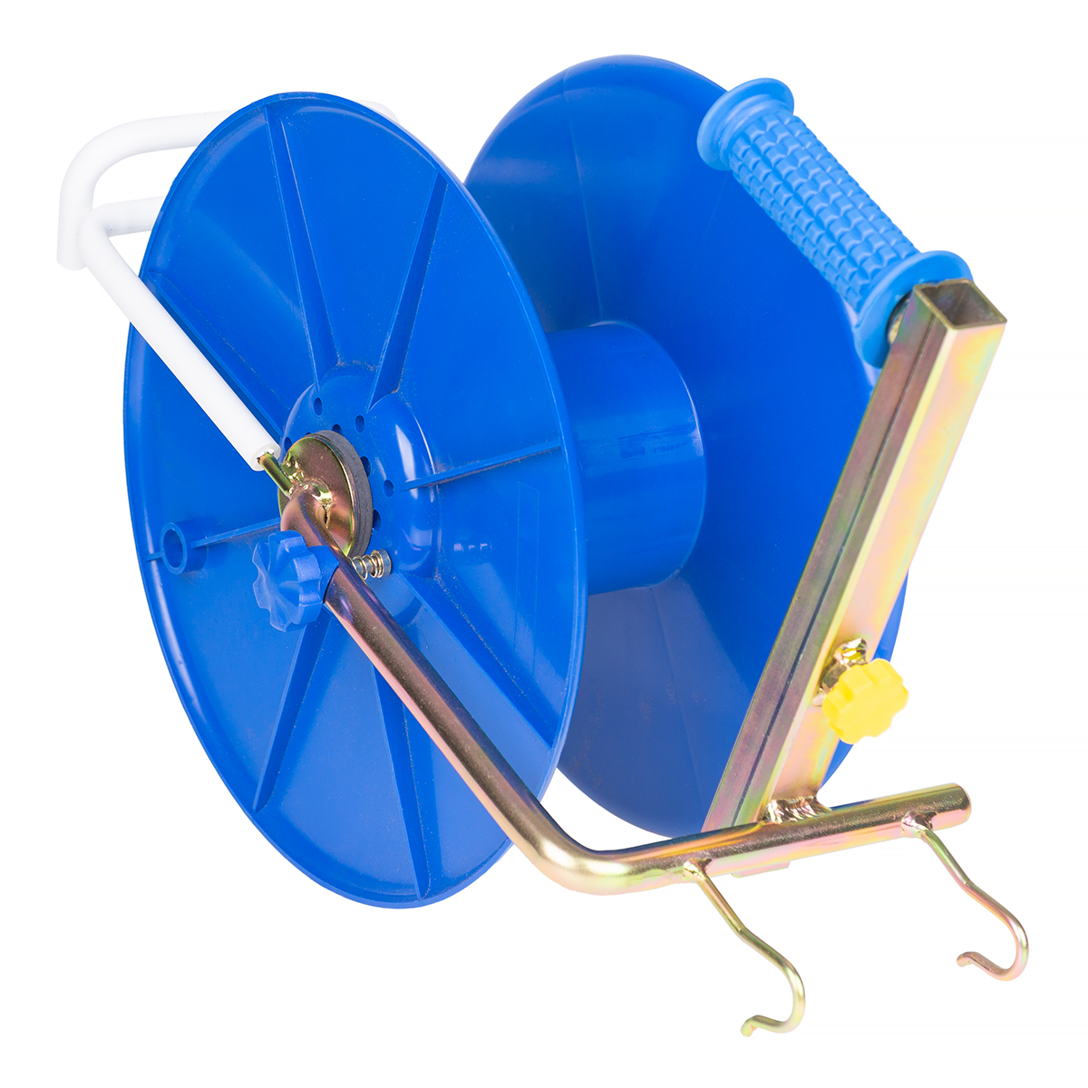 Zwijak standardowy z blokadą, hamulcem i zaczepami do wieszania na słupku