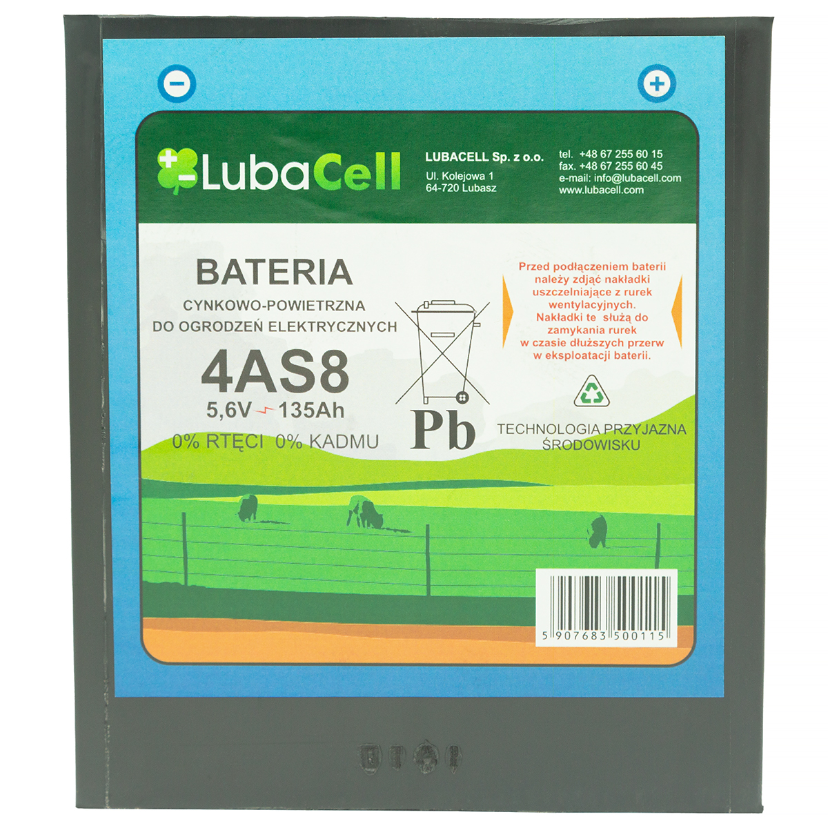 Bateria cynkowo-powietrzna 4AS8 - 135 Ah