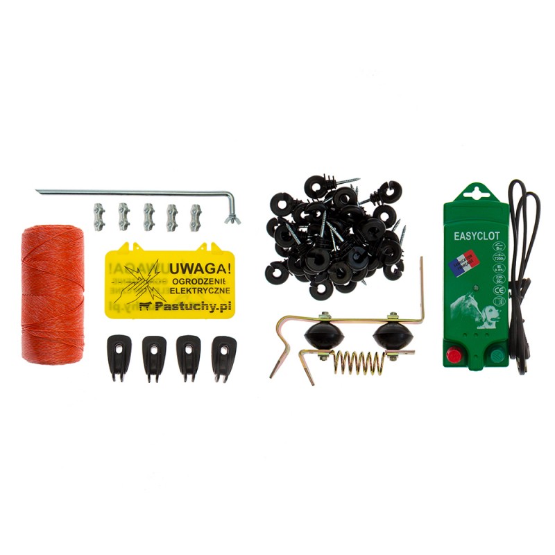 Pastuch elektryczny na wydry zestaw WG-200 dla krótkich ogrodzeń