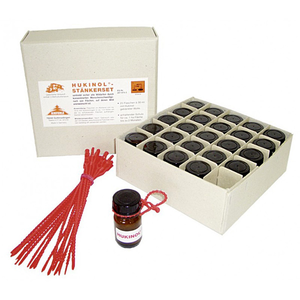 Odstraszacz dzików, saren i jeleni Hukinol 25 buteleczek po 30 ml