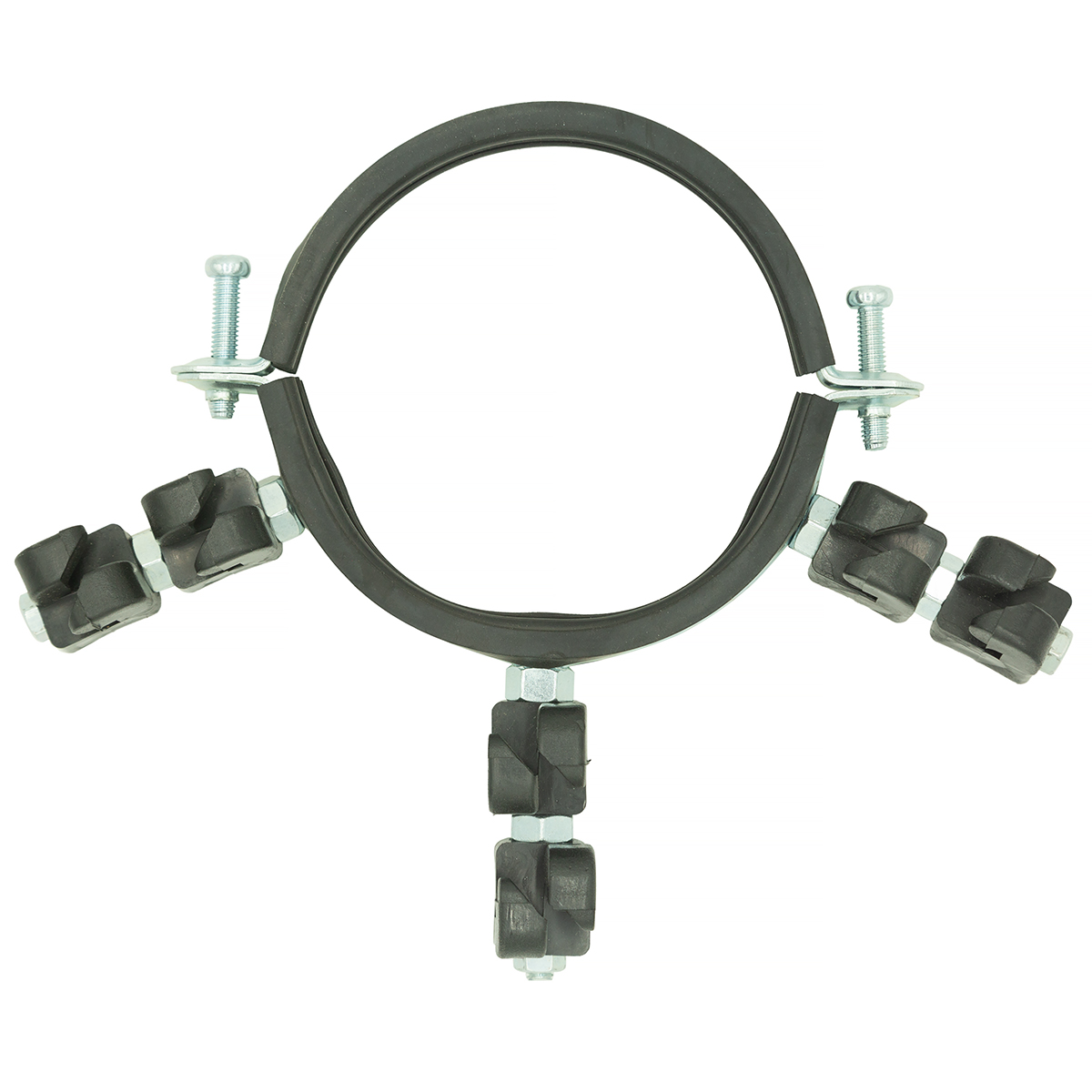 Obejma PREMIUM na rynnę 125 mm z izolatorami do pastucha na kuny